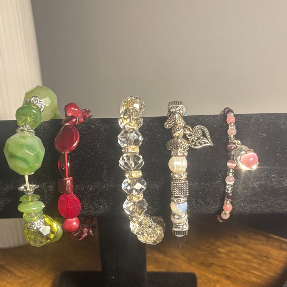 Elegant Multi-Color Bracelet Set